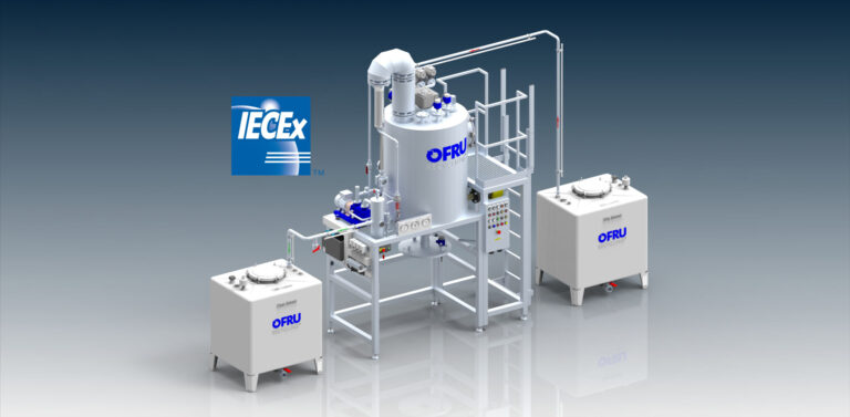 OFRU Solvent Recycling Systems are Awarded IECEx Certification