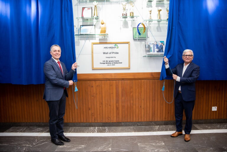 Foreign Minister of Switzerland visits Archroma in Pakistan