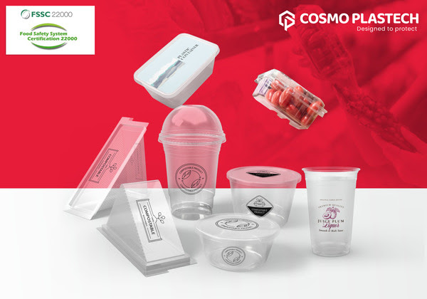 Cosmo Plastech Attains Globally Recognized FSSC 22000 For Food Packaging.