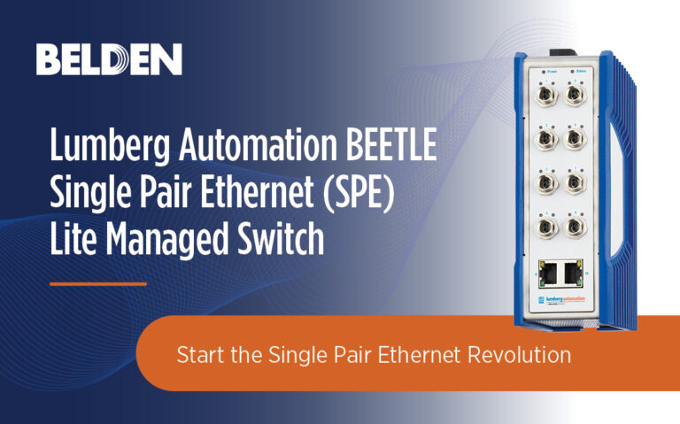 Belden Launches Single Pair Ethernet Lite Managed Switch